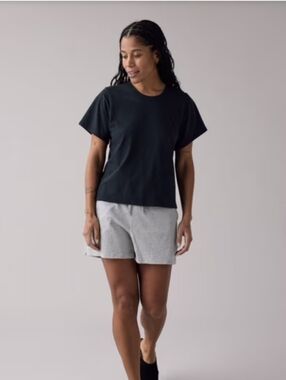Anian Circular Shorts Blk Size M Cotton